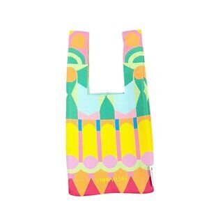 Yinka iLori Designer Woven Hand Bag, mini tote knit Momentum Textiles Fun Bright